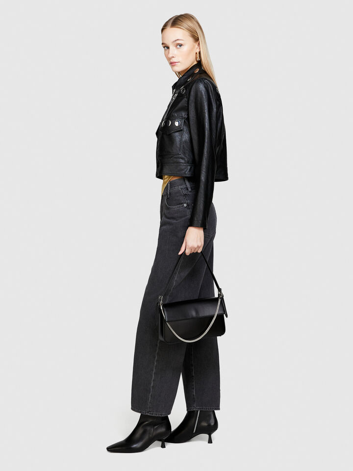 Jacket with eyelets - women's jackets - Black | Sisley image number 2
